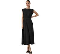 Principles - Robe midi ceinture pour femme DH6198 (38 FR) (Noir)