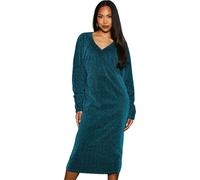 Principles - Robe midi femme chauve-souris DH7818 (40 FR) (Vert)