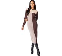 Principles - Robe midi pour femme DH7635 (40 FR) (Chocolat)