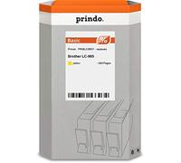prindo Compatible avec Brother LC985M (LC-985) PRIBLC985Y (LC-985)