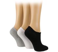 Pringle Secret Socks 3 Pack Ladies Noir/Blanc/Gris Taille unique Female
