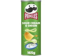 Pringles - Chips crème aigre oignon 165gr | Tube A 165 grammes | 19 pièces
