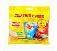 Pringles Chips de pommes de terre - Pack assorti (nature + bœuf braisé + saveur barbecue) 70 g x 3