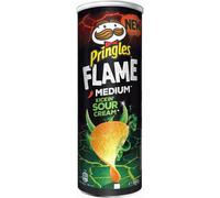 Pringles FLAME Medium Nouveau Kickin Sour Cream Chips empilables 160g