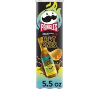 Pringles Hot Ones Los Calientes Chips Chips, Verde, Snacks épicés, inspiration sauce piquante, boîte de 156 ml (1 boîte)
