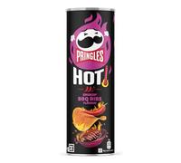 PRINGLES Hot Smoky BBQ Ribs Chips tuiles saveur spicy 160 g