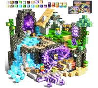 Prinhero Construction Magnetique Enfant - 150 Pièces Cube Magnétique, Bloc de Construction MagnéTique, Jouet Sensoriel Montessori à Empiler, Jouet Cadeau Enfants 3 4 5 6 7 8 9 Ans Saisons détachables