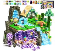 Prinhero Construction Magnetique Enfant - 150 Pièces Cube Magnétique, Jeu Aimant Magnetic, Jouet Sensoriel Montessori à Empiler, Jouet Enfants 3 4 5 6 7 8 9 10 Ans Cadeau Voiture Toutes Saisons