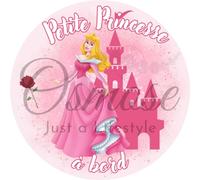 Print Corner Autocollant Bébé à Bord - Petite Princesse Aurore (la Belle au Bois Dormant), STBB209