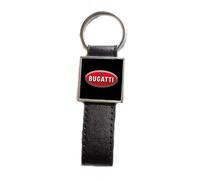 Print Corner Porte-clés Acier/Simili Cuir Classic compatible avec - Bugatti
