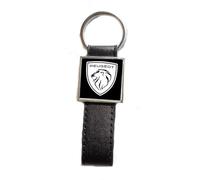 Print Corner Porte-clés Acier/Simili Cuir Classic compatible avec - Peugeot