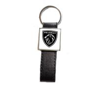 Print Corner Porte-clés Acier/Simili Cuir Classic compatible avec - Peugeot