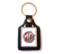 Print Corner Porte-clés Acier/Simili Cuir Luxury compatible avec - MG (blanc)