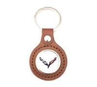 Print Corner Porte-clés Simili Cuir Brown Sport compatible avec - Corvette
