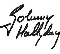 Print Corner Sticker Autocollant Signature Johnny HALLYDAY