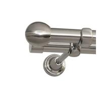 Print Cycero packaging Tringle à Rideau 160 cm - Diamètre 19 mm - 2 Voies, Fixation Murale - Barre de Rideau pour Fenêtres, Rideaux Lourds, Rail intérieur - Kulka