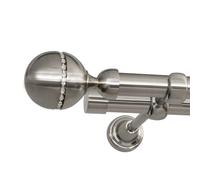 Print Cycero packaging Tringle à Rideau 320 cm - Diamètre 19 mm - 2 Voies, Fixation Murale - Barre de Rideau pour Fenêtres, Rideaux Lourds, Rail intérieur - Corso Diamond