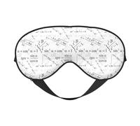 Print Equation Masque de sommeil mathématique, masques pour les yeux pour le sommeil double face, masques de sommeil pour homme et femme, couvre-yeux occultants pour dormir, voyage