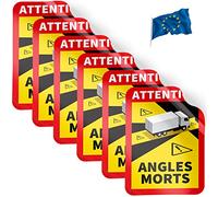PRINT.GG Angles morts Lot de 6 autocollants pour camion, Angles morts bus, angles morts, autocollants pour camping-cars (camion/camion/camping-car)