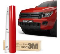PRINT.GG Film pour Voiture 3M 2080 Rouge Hotrod Brillant HG13, 152 x 60 cm, Car Wrapping Film, Covering Voiture, Film Autocollant Moto Adhésif, pour Voiture, Moto, Vélo, Bateau, Deco Voiture