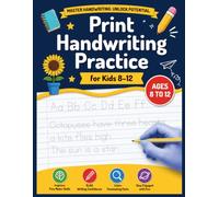 Print Handwriting Practice for Kids Ages 8-12: Writing Activities with Fun Facts