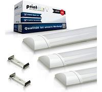 Print-Klex GmbH & Co.KG Lot de 2 tubes fluorescents LED ultra fins 90 cm 30 W 6500 K - Blanc froid - Lampe tube LED - Lampe de bureau - Plafonnier
