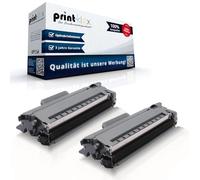 Print-Klex Lot de 2 cartouches de toner compatibles avec Brother MFC-L 2827 DW MFC-L 2960 DW MFC-L 2827 DWXL MFC-L 2835 DW MFC-L 2860 DW TN2510 TN-2510 TN 2510 Noir Color Plus Serie