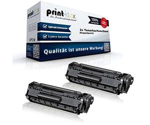 Print-Klex Lot de 2 cartouches de toner compatibles avec HP LaserJet 3052 LaserJet 3055 LaserJet M1005MFP LaserJet M1319F MFP Q2612A Q 2612A HP12A HP 12A Noir XXL