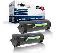 Print-Klex Lot de 2 cartouches de toner compatibles avec Lexmark MX317dn MX417de MX517de MX617de 51B2000 Noir