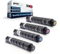 Print-Klex Lot de 4 cartouches de toner compatibles avec Canon imageRUNNER Advance C 1300 Series C 1325 iF C 1335 iF C 1335 iFC C-EXV48 CEXV48 CEXV 48 BK C M Y Black Cyan Magenta Jaune - Série Office