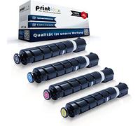 Print-Klex Lot de 4 cartouches de toner compatibles avec Canon IR Advance C 255 iF IR Advance C 350 i IR Advance C 350 iF C-EXV 47 CEXV47 C-EXV47 Noir Cyan Magenta Jaune KCMY - Série Office Light