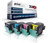 Print-Klex Lot de 4 cartouches de toner compatibles avec Lexmark CX317 CX317dn CX417de CX517de 71B20K0 71B20C0 71B20M0 71B20Y0 Noir/bleu/rouge/jaune