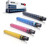 Print-Klex Lot de 4 cartouches de toner compatibles avec Ricoh Aficio MP C3002 Aficio MP C3002 AD Aficio MP C3502 Aficio MP C3502 AD 841651 841654 841653 841652 Noir Bleu Rouge Jaune