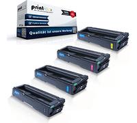 Print-Klex Lot de 4 Cartouches Imprimante Toner Compatibles avec Ricoh M C250 Series M C250 fw M C250 fwb M C250 w 408340 408341 408342 408343 Noir/bleu/rouge/jaune BKCMY - Série Office Pro