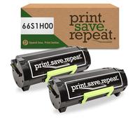 Print.Save.Repeat. Lexmark 66S1H00 Lot de 2 cartouches de toner à haut | Remanufacturé pour Lexmark MS531, MX532