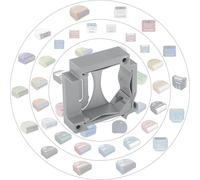 Print Worth 3D Support de rail DIN / adaptateur pour tous les actionneurs Shelly (montables sur boîte) à monter sur un rail DIN de 35 mm (gris, 1)