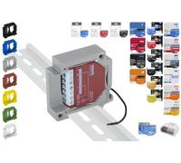 Print Worth 3D Support mural universel « Allstar » pour tous les actionneurs Shelly (montables sur boîtes) et bien d'autres - Pour le montage sur rail DIN de 35 mm ou sur les murs (gris (P), 2)
