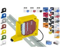 Print Worth 3D Support mural universel « Allstar S » pour tous les 60 Shellys: 1,1PM,2PM,Shutter,1L,2L,EM,i4,Dimmer,RGBW (Wave/Plus,G3,G4) et Nous/GLEDOPTO (Jaune, 1)