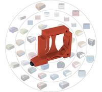 Print Worth 3D Support mural universel « Allstar S » pour tous les actionneurs Shelly (montables sur boîte), et bien d'autres, pour montage sur rail DIN de 35 mm ou sur les murs (rouge, 1)