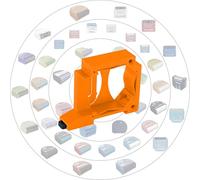 Print Worth 3D Support mural universel « Allstar S » pour tous les actionneurs Shelly (montables sur boîtes) et bien d'autres - Pour le montage sur rail DIN de 35 mm ou sur les murs (orange, 1)