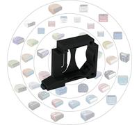 Print Worth 3D Support mural universel « Allstar S » pour tous les actionneurs Shelly (montables sur boîtes) et bien d'autres - Pour le montage sur rail DIN de 35 mm ou sur les murs (noir (P), 1)