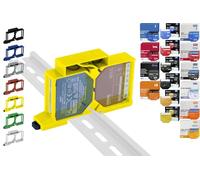 Print Worth PWG3-Dual Support de rail DIN 3D pour 32 shellys : 1,1PM, 2PM, obturateur, 1L, 2L, EM, i4, i4DC, i4LR, Variateur, Variateur Dali, RGBW PM (Wave/Plus, G3, G4) (Jaune)