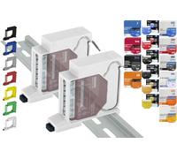 Print Worth PWG3 Single Support de rail 3D pour 32 coques : 1,1PM,2PM,Shutter,1L,2L,EM,i4,i4DC,i4LR,Dimmer,Dimmer Dali,RGBW PM (Wave/Plus,G3,G4) (2 x Blanc-Prime)