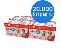 print24 Papier d'impression Papier à copier 20000 feuilles 40 x 500 A4 80g Premium blanc PEFC
