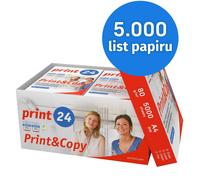 print24 Papier pour imprimante Papier à copier 5000 feuilles 10 x 500 A4 80g Premium blanc vainqueur du test PEFC