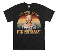 Printable Area Jeffrey Dahmer I Eat Guys Like You for Breakfast T-shirt vintage unisexe avec citation de films, Noir , L
