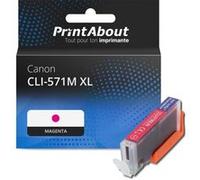 PrintAbout Cartouche d'encre compatible avec Canon CLI-571M XL - Magenta - Grande capacité Magenta