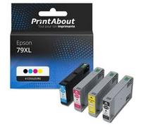 Cartouche compatible Epson 79XL (T79014010) - 4 couleurs - Grande capacité - Multipack