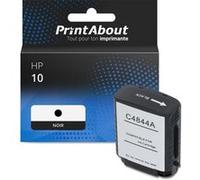 PrintAbout Cartouche d'encre compatible avec HP 10 (C4844A) - Noir Noir
