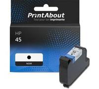 PrintAbout Cartouche d'encre compatible avec HP 45 (51645AE) - Noir Noir
